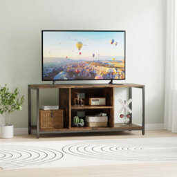 "Avc Designs Tv Stand Tv Console Storage Cabinet Rustic Brown For Living Room Up To 50"" Tv With Storage Shelf (110L Cm)" - thumbnail 2