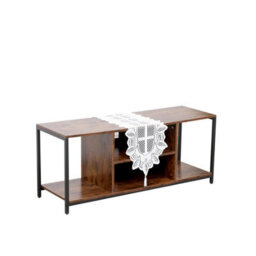 "Avc Designs Tv Stand Tv Console Storage Cabinet Rustic Brown For Living Room Up To 50"" Tv With Storage Shelf (110L Cm)" - thumbnail 8