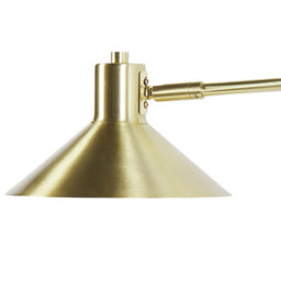 Beliani Gold-Toned Steel Wall Lamp With Adjustable Shade, Warm White Compatible - thumbnail 5