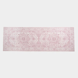 OHS Washable Rug Vintage Living Room Bedroom Carpet Mat, Blush - 66 X 200Cm - thumbnail 5