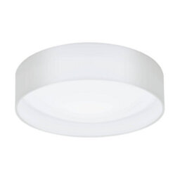 Eglo Pasteri White Fabric Led Flush Ceiling Light - Energy-Efficient, Warm White Light (D) 32Cm - thumbnail 2