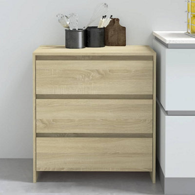 Berkfield Sideboard Sonoma Oak 70X41X75 Cm Engineered Wood - image 1