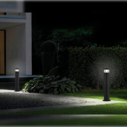 Long Life Lamps Company Led Black Bollard Outdoor Garden Light Zlc303K With 5W Gu10 Cw - thumbnail 7