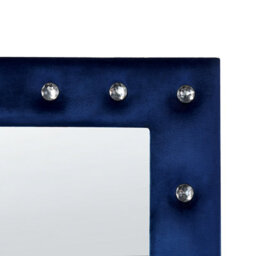 Beliani Standing Mirror Ansouis 150 Cm Velvet Navy Blue - thumbnail 9