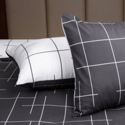 Ameha Printed Duvet Cover 3 Piece Set Tile Pattern Design Reversible & Skin-Friendly Super King Size (260X220Cm) - thumbnail 8