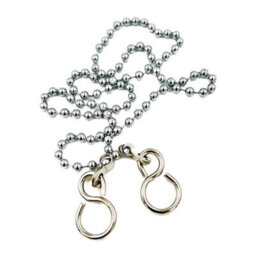 "Primaflow Bath Plug Chain Chrome Replacement 18"" 45Cm Brass" - thumbnail 1