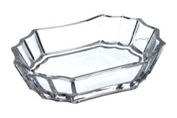 Orsina Clear Glass Soap Dish, Geometric Design Transparent Soap Storage Case,  Compact Soap Tray & Stand For Shower - thumbnail 3
