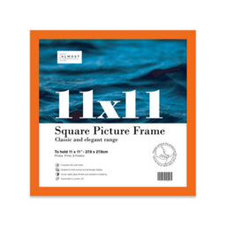 11X11 Orange Picture Frame (27.9 X 27.9Cm) Poster, Photo, Artwork, Gallery Wall Or Print