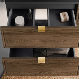 Heze Furniture Talia Casella Bathroom Cabinet Vanity Set 60 Cm With Basin And Tall Unit - Casella Oak - thumbnail 5