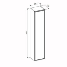 Heze Furniture Talia Casella Bathroom Cabinet Vanity Set 60 Cm With Basin And Tall Unit - Casella Oak - thumbnail 9