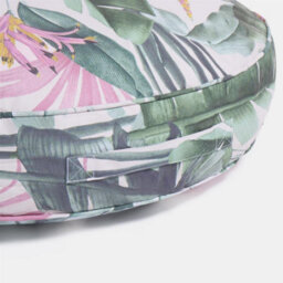 OHS Large Outdoor Cushion Round Decor Garden Filled, Green Tropical - thumbnail 8