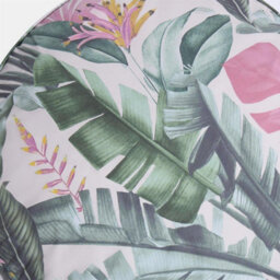 OHS Large Outdoor Cushion Round Decor Garden Filled, Green Tropical - thumbnail 7