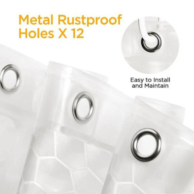 Clear Shower Curtain Waterproof Mould Proof - image 1