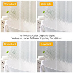 Clear Shower Curtain Waterproof Mould Proof - thumbnail 5