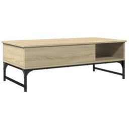 Berkfield Coffee Table Sonoma Oak 100X50X35 Cm Engineered Wood And Metal - thumbnail 7