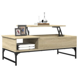 Berkfield Coffee Table Sonoma Oak 100X50X35 Cm Engineered Wood And Metal - thumbnail 4