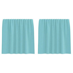 Berkfield Durable Voile Curtains With Rod Pockets 2 Pcs Turquoise