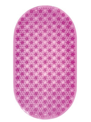 Showerdrape Cleo Pink Anti Slip Bath Mat 69Cm X 39Cm - image 1