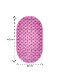 Showerdrape Cleo Pink Anti Slip Bath Mat 69Cm X 39Cm - thumbnail 2