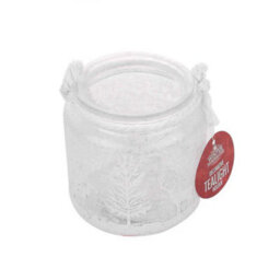 Christmas Candle Holder Frosted 10Cm X 10Cm X 10Cm - thumbnail 4