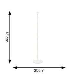 Valuelights Charles White Metal Single Stem Floor Lamp Base - thumbnail 2