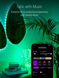 Twinkly Dots App-Controlled Flexible Led Light String With 400 Rgb (16 Million Colours) 20M Black Wire In/outdoor Smart Home Light - thumbnail 6