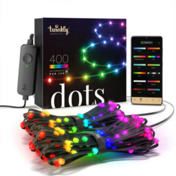 Twinkly Dots App-Controlled Flexible Led Light String With 400 Rgb (16 Million Colours) 20M Black Wire In/outdoor Smart Home Light - thumbnail 2