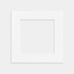 Ak Frames 6X6 White Picture Mounts To Fit 4X4 Aperture Size - Mount Board Only (No Frame Included) - thumbnail 1