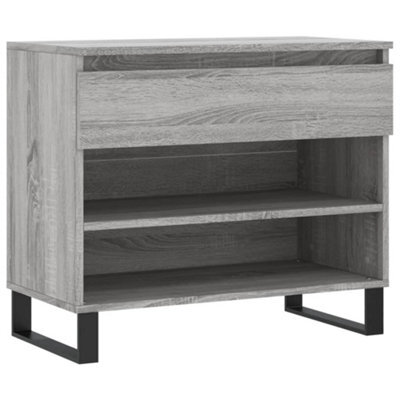 Berkfield Modern Shoe Cabinet Grey Sonoma 70X36X60 Cm Engineered Wood