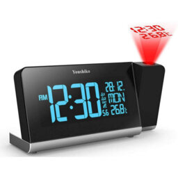 Youshiko Radio Control Projection Clock ( Premium Quality /  Official Uk Version ) With Colour Changing Display - thumbnail 1