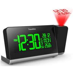 Youshiko Radio Control Projection Clock ( Premium Quality /  Official Uk Version ) With Colour Changing Display - thumbnail 3
