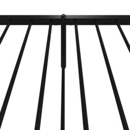 Berkfield Metal Bed Frame With Headboard And Footboard Black 107X203 Cm - thumbnail 8