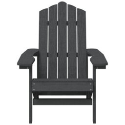 Berkfield Garden Adirondack Chair Hdpe Anthracite - thumbnail 3