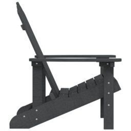 Berkfield Garden Adirondack Chair Hdpe Anthracite - thumbnail 4