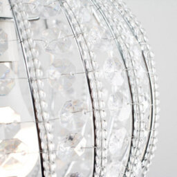 Valuelights Modern Ornate Design Round Ceiling Shade With Clear Acrylic Jewels (D)24Cm - thumbnail 7