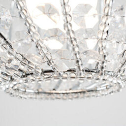Valuelights Modern Ornate Design Round Ceiling Shade With Clear Acrylic Jewels (D)24Cm - thumbnail 6