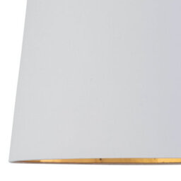 First Choice Lighting Voyage - Dark Oak Table Lamp Or Bedside Light With White & Gold Shade - thumbnail 2
