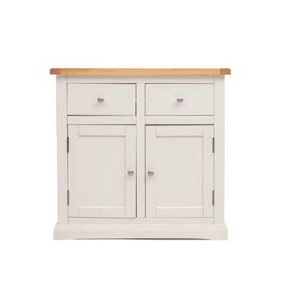 Cabinet Bits Castelli Off White 2 Drawer 2 Door Sideboard Chrome Knob - image 1