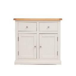 Cabinet Bits Castelli Off White 2 Drawer 2 Door Sideboard Chrome Knob - thumbnail 1