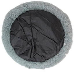 Actiaspet Dog Cat Bed Fluffy Donut Kitten Puppy Pet Cushion Calming Mattress L (Grey) - thumbnail 5
