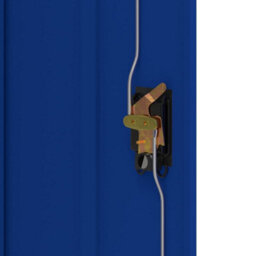 Berkfield File Cabinet Light Grey And Blue 90X40X70 Cm Steel - thumbnail 8