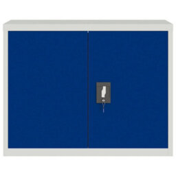 Berkfield File Cabinet Light Grey And Blue 90X40X70 Cm Steel - thumbnail 3