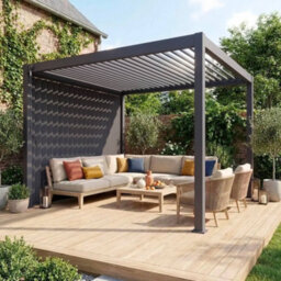 Sweeek - Vertical Adjustable Louver Panel 3M For Triomphe Pergola 3X3M V2 4X3M 6X3M Anthracite - thumbnail 3