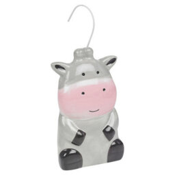 Urbn-Living Urbnliving 16Cm Height Ceramic Hanging Radiator Animated Hippo Character Air Humidifier - thumbnail 4