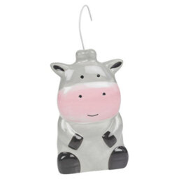 Urbn-Living Urbnliving 16Cm Height Ceramic Hanging Radiator Animated Hippo Character Air Humidifier - thumbnail 2