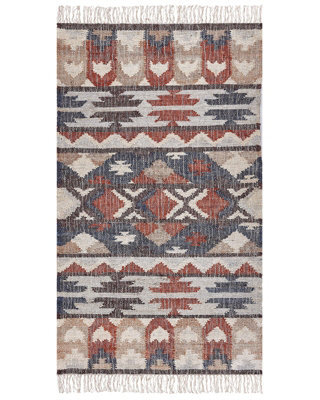 Wyld And Coco Bohonest Multicolour Jute Rug 80 X 150 Cm Handwoven With Tassels - image 1