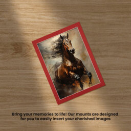 Ak Frames 9X7 Crimson Picture Mounts To Fit 7X5 Aperture Size - Mount Board Only (No Frame Included) - thumbnail 5