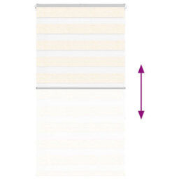 Berkfield Zebra Blind Marble Beige 75X150 Cm Fabric Width 70.9 Cm Polyester - thumbnail 5