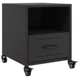 Berkfield Bedside Cabinets 2 Pcs Black 36X39X43.5 Cm Steel - thumbnail 6