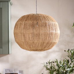 Dibor Round Ceiling Natural Home Decor Boho Seagrass Pendant Light Shade H41 X D50Cm - thumbnail 1